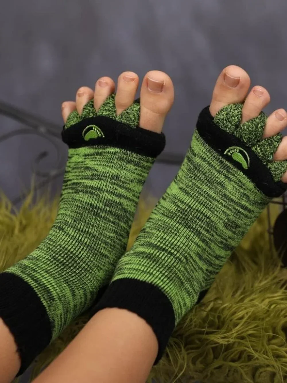 Foot Alignment Socks with Toe Separators for Men or Women